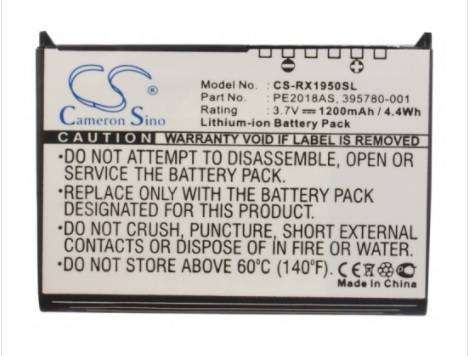 PDA, Pocket PC Battery CS-RX1950SL for HP iPAQ RX1900 PE2018AS etc