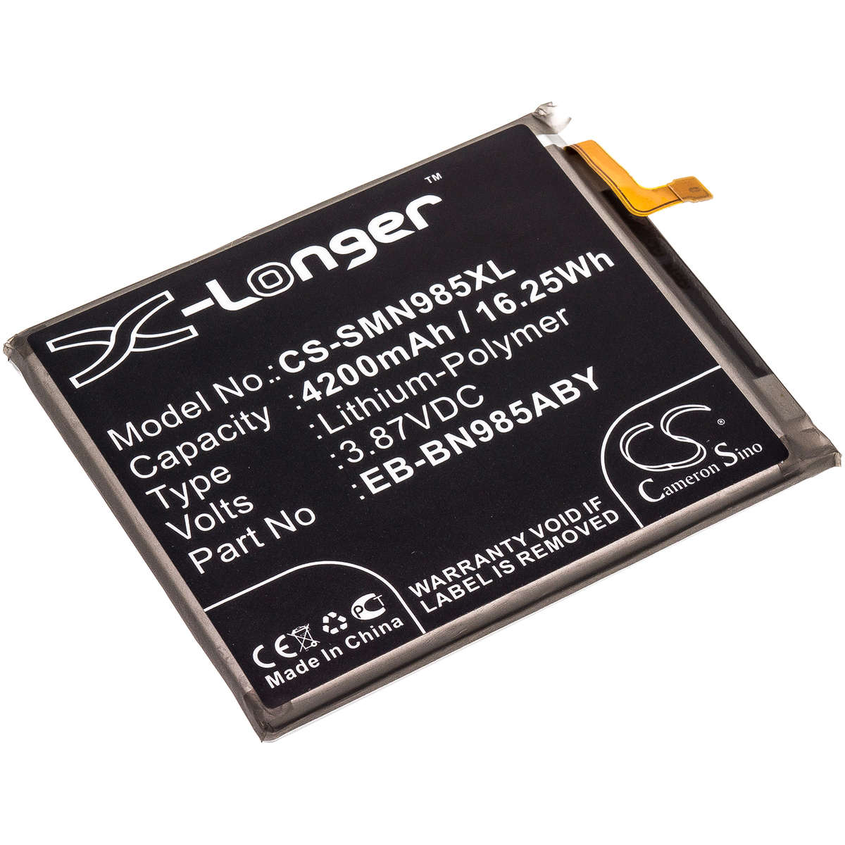 Mobile, SmartPhone Battery  CS-SMN985XL  for  SamsungGalaxy Note 20 Ultra  EB-BN985ABY  etc.