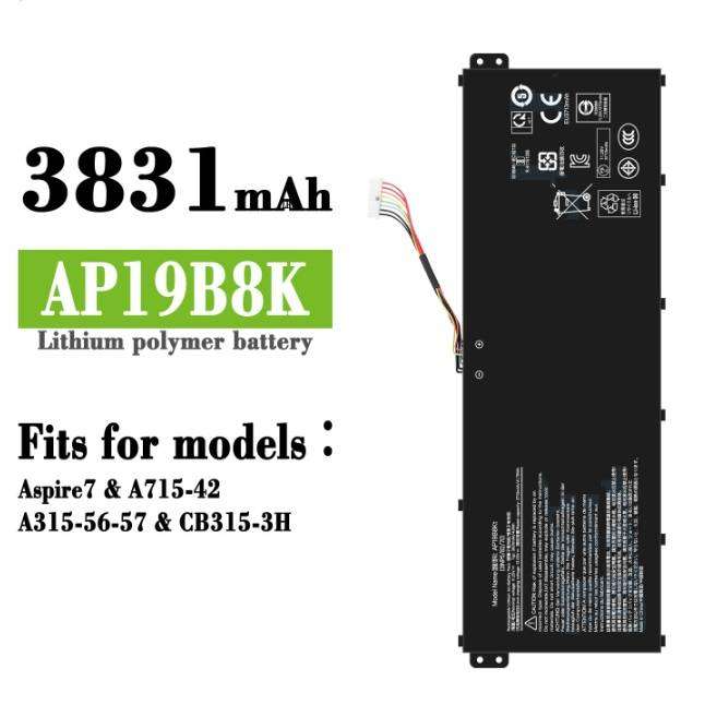 Notebook, Laptop Battery  ITCS-AP19B8KLHH  for  Acer  Aspire 3 A314-22-A1YY  AP19B8K  etc