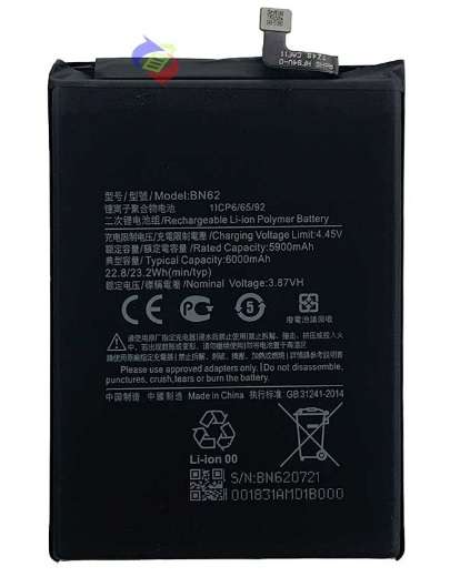 Mobile, SmartPhone Battery  ITCS-BN62  for  REDMI NOTE 9 4G/POCO M3 BN62  etc.