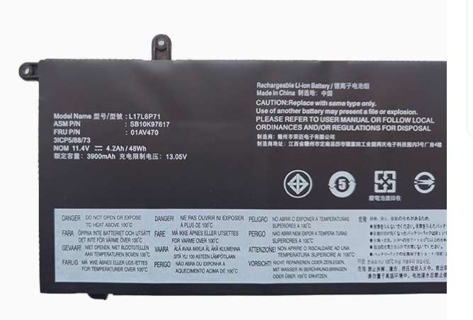 Notebook, Laptop Battery  ITCS-L17L6P71RM  for  Lenovo   ThinkPad X280   L17L6P71  etc.