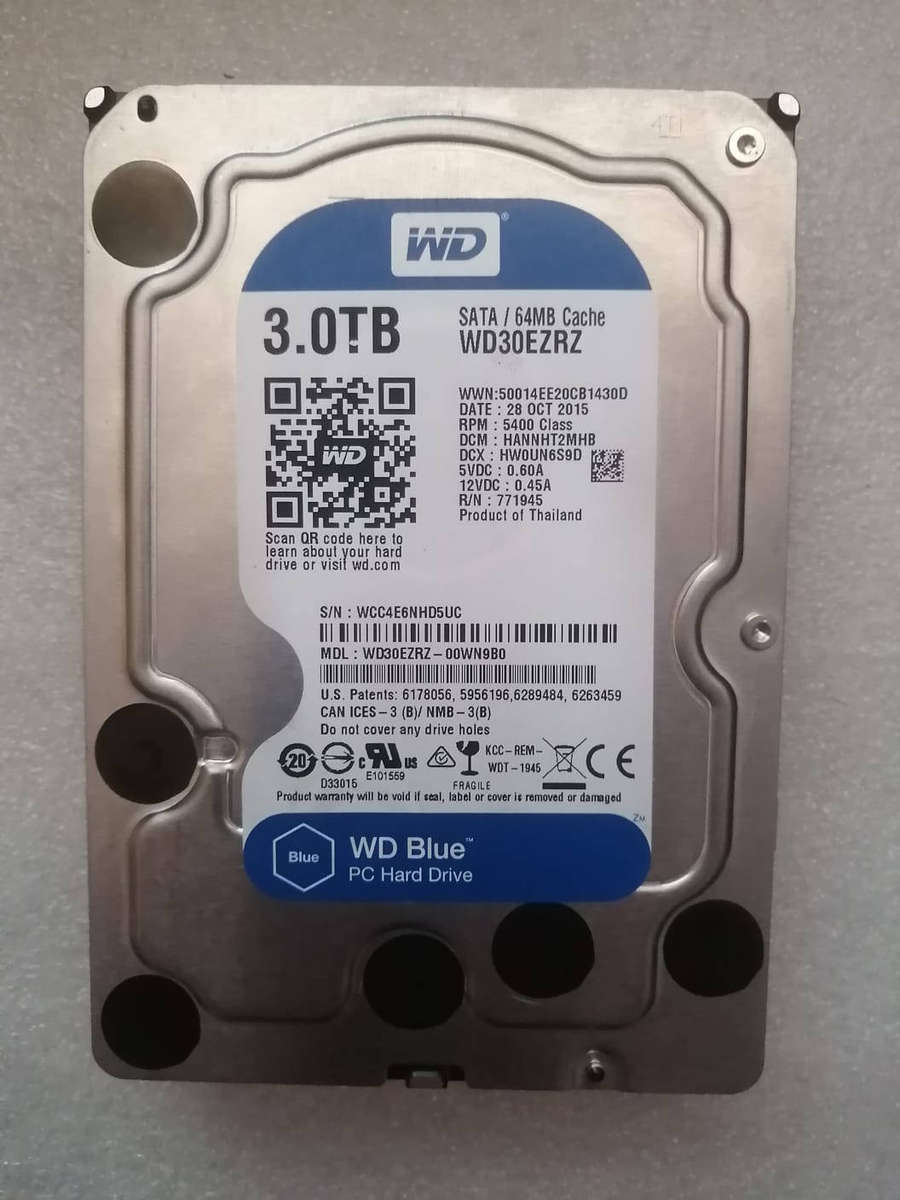 Western Digital WS30EZRZ 3TB WD Blue PC Internal Hard Drive HDD