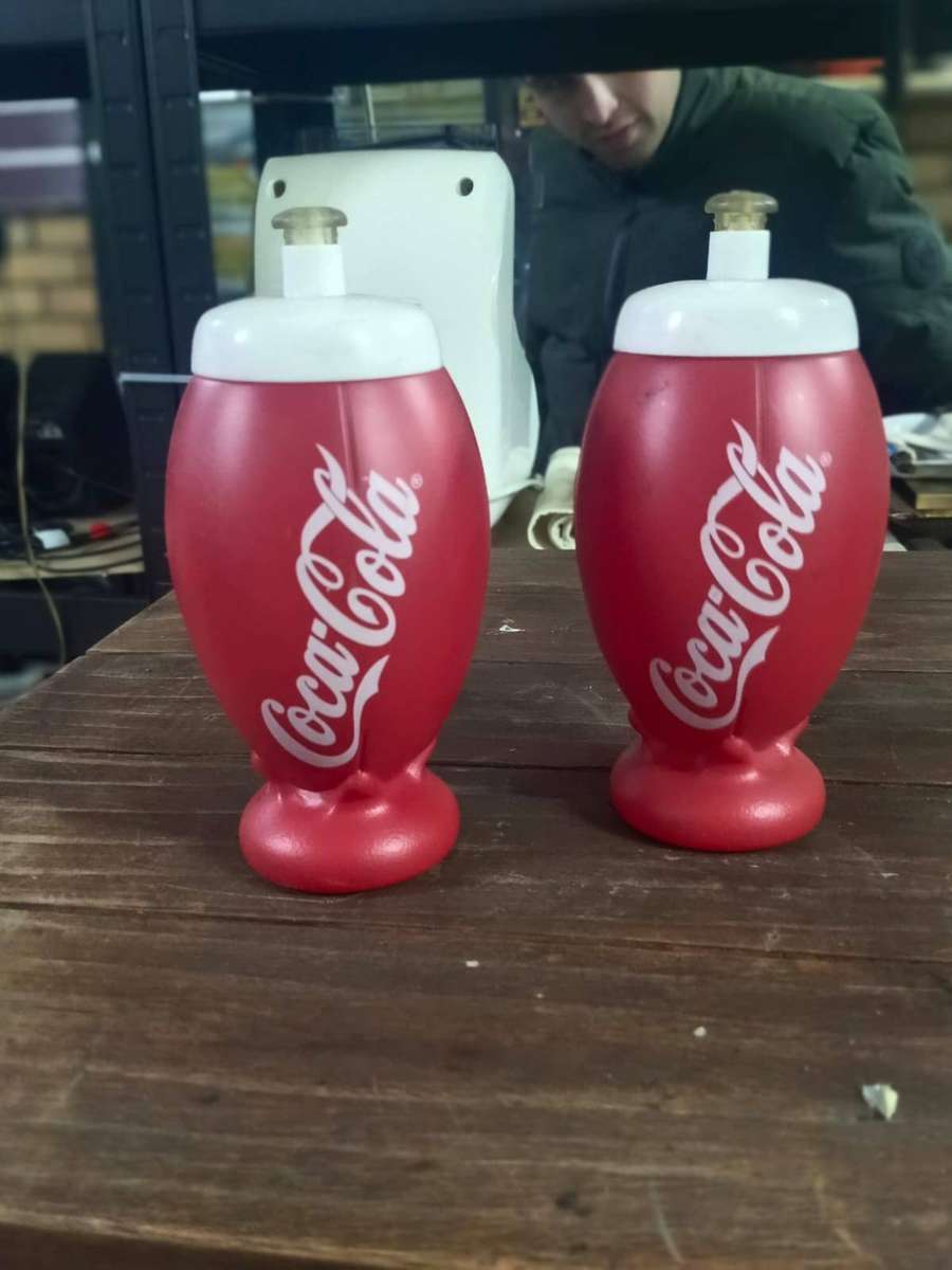 Vintage Coca-Cola Rugby Ball Shaped Bottle  Collectable Memorabilia