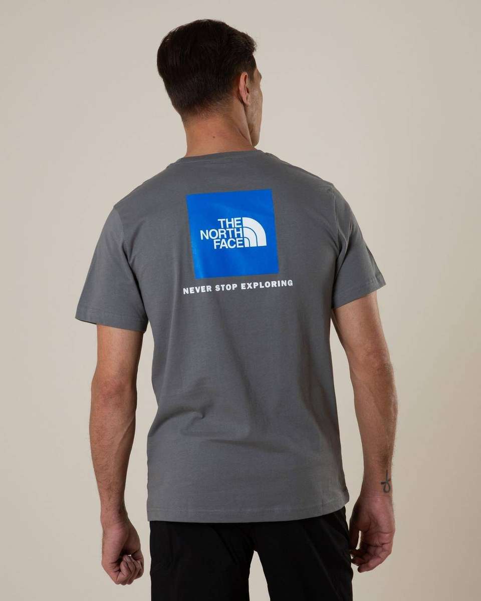 The North Face Men's Bluebox 100% Cotton NSE Tee Shirt Grey 87NP