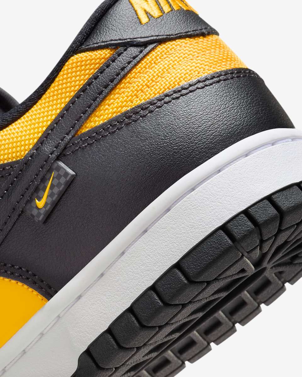 Nike Men`s DUNK LOW Black/ White/ University Gold FZ4618 001 Size UK 12 (SA 12)