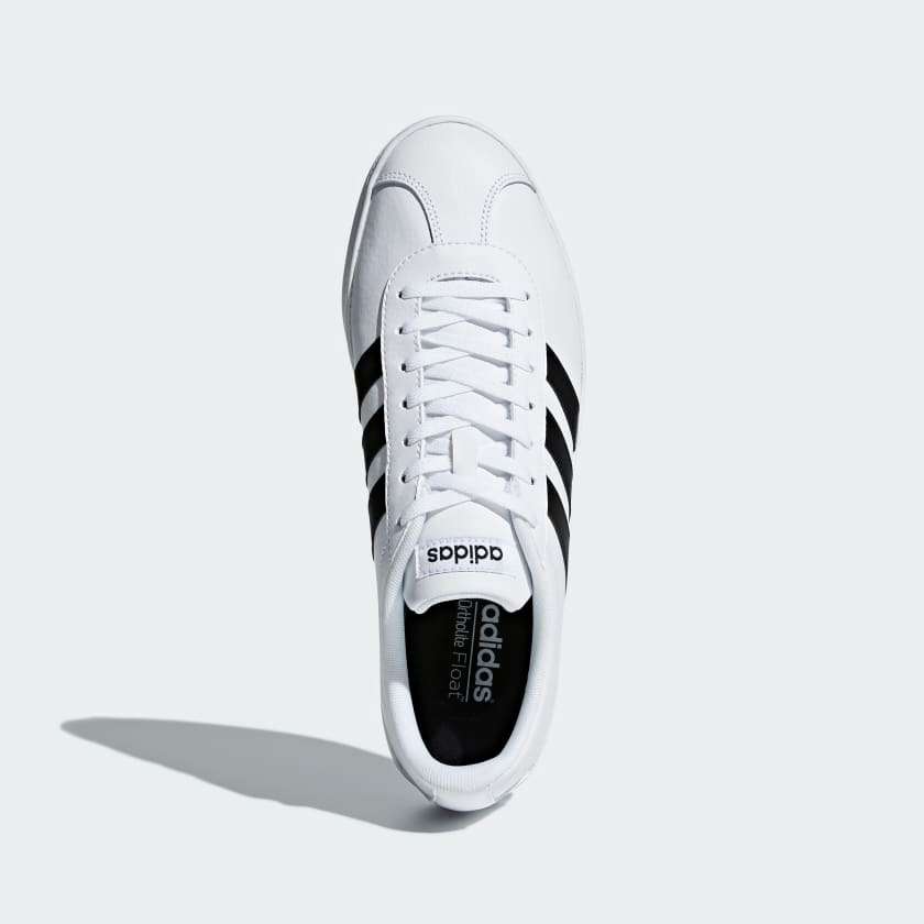 adidas Men`s VL Court 2.0 Cloud White / Core Black DA9868 Size UK 11 (SA 11)