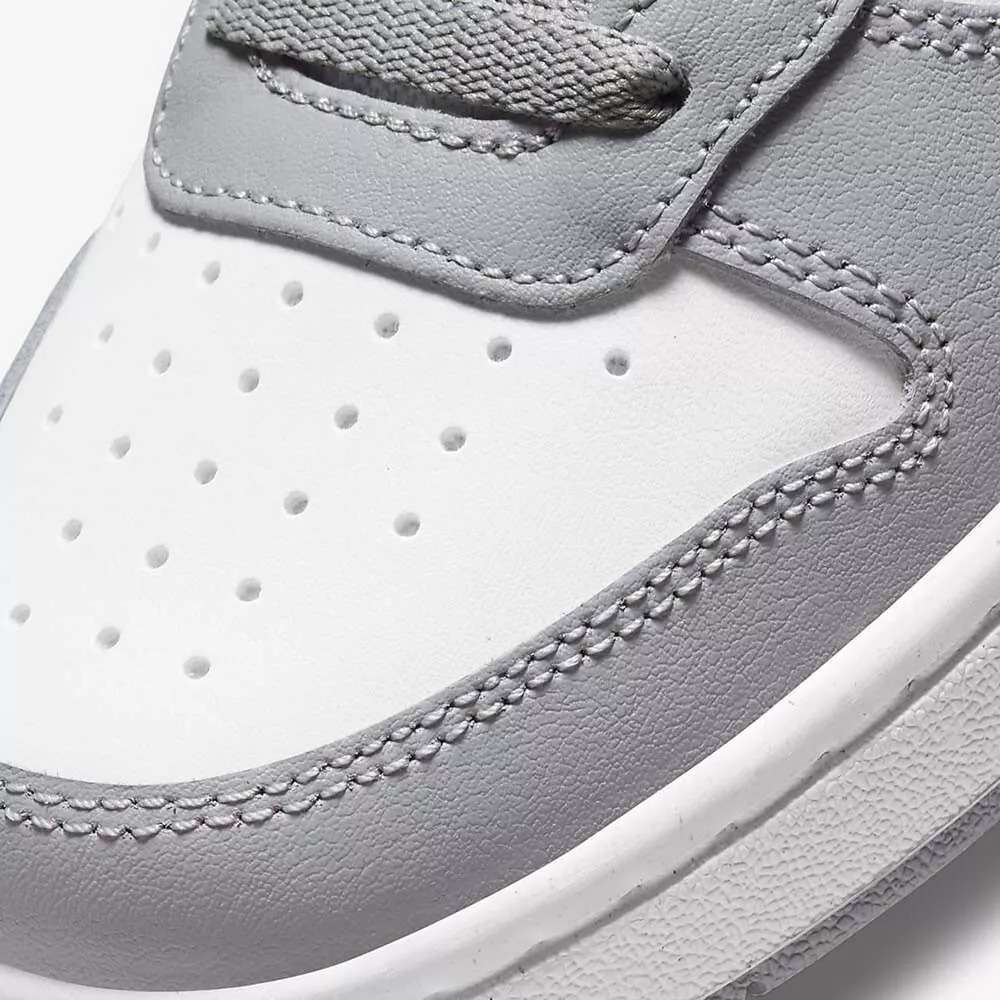 Nike Kids UNISEX Court Borough Low 2 GS White/ Marina/ Grey BQ5448 117 Size UK 6 (SA 6)