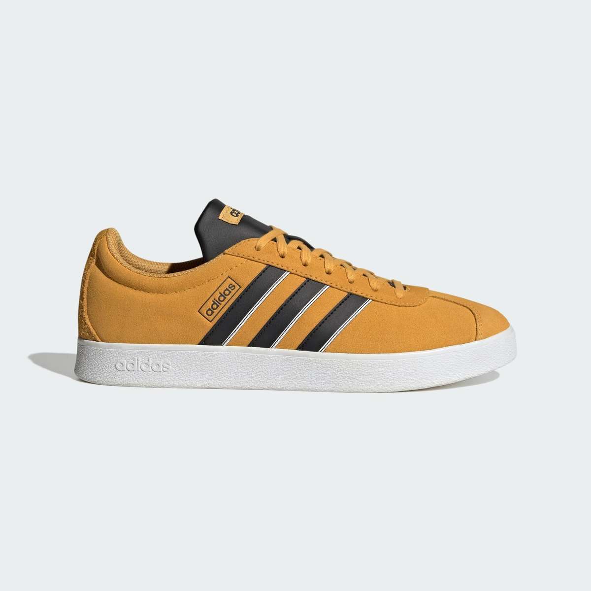 adidas Men`s VL Court 2.0 Preloved Yellow/ Core Black IF7554 Size UK 10 (SA 10)