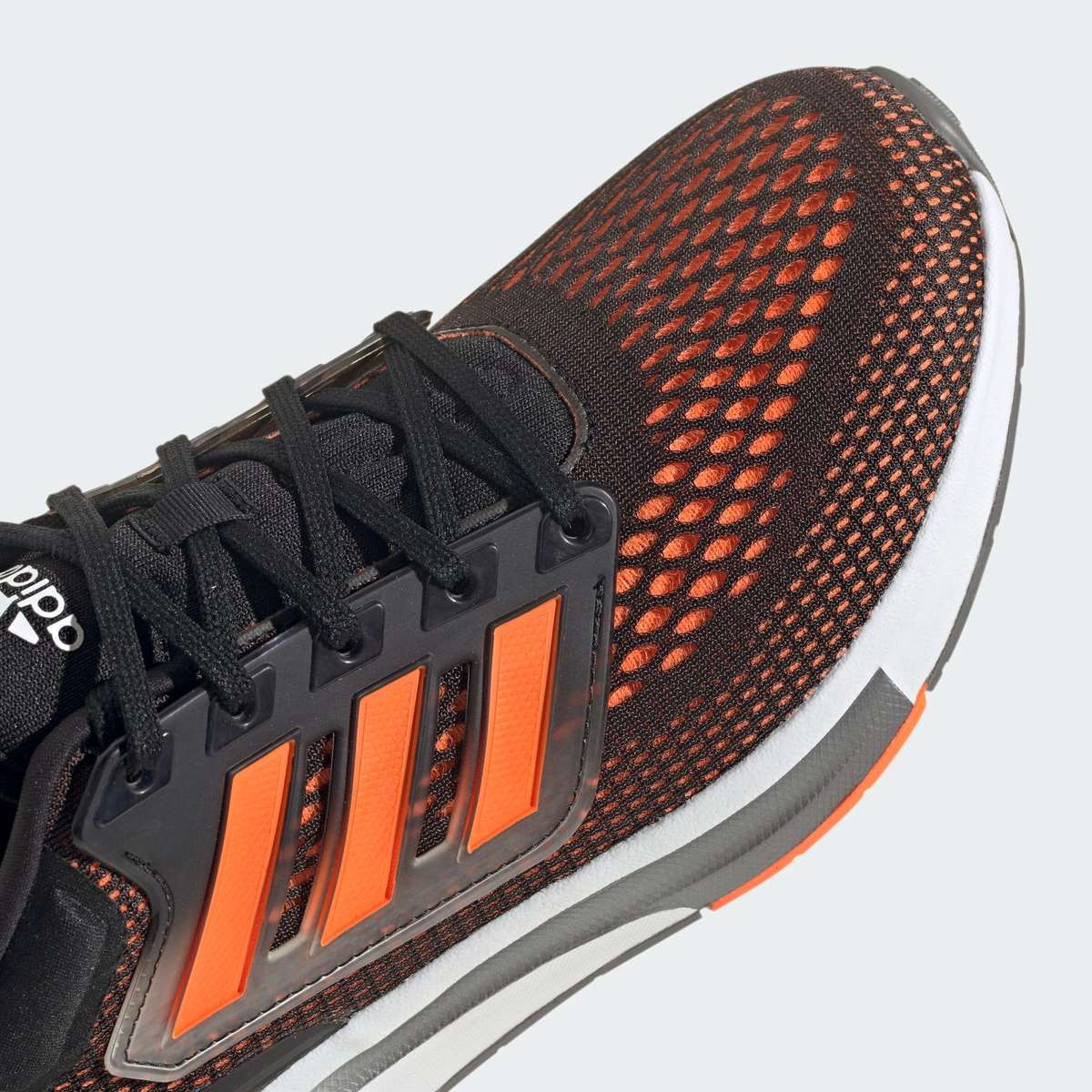 Adidas Men's EQ21 Run Core Black/Solar Orange/Iron Metallic GY2193 Size UK 9 (SA 9)