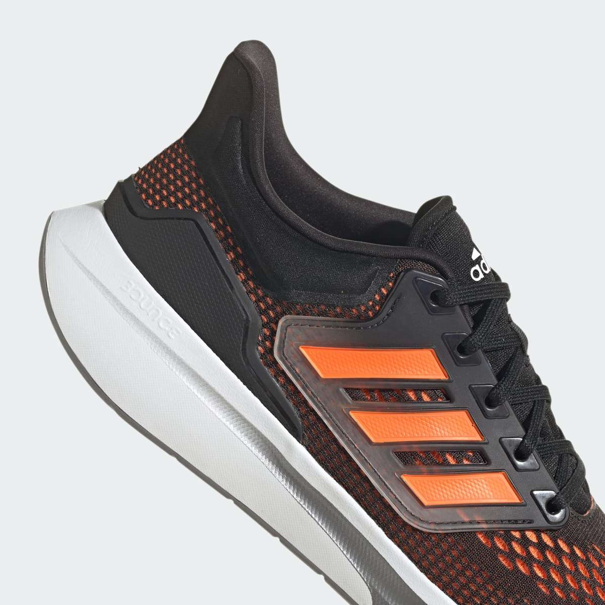 Adidas Men's EQ21 Run Core Black/Solar Orange/Iron Metallic GY2193 Size UK 9 (SA 9)