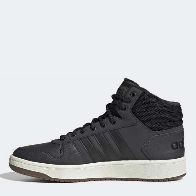 adidas Men`s HOOPS 2.0 MID Carbon/ Graphite GZ7959 Size UK 10.5/11 (SA 10.5/11)