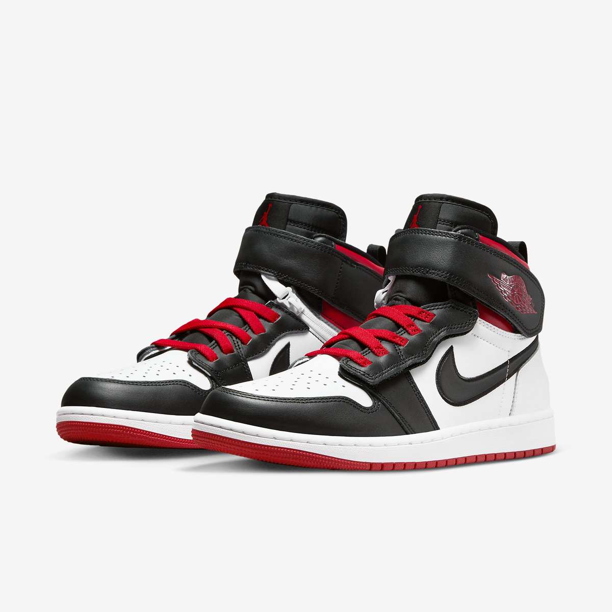 Nike Men's Air Jordan 1 Flyease Hi Black/ Gym Red/ White CQ3835 106 Size UK 8 (SA 8)