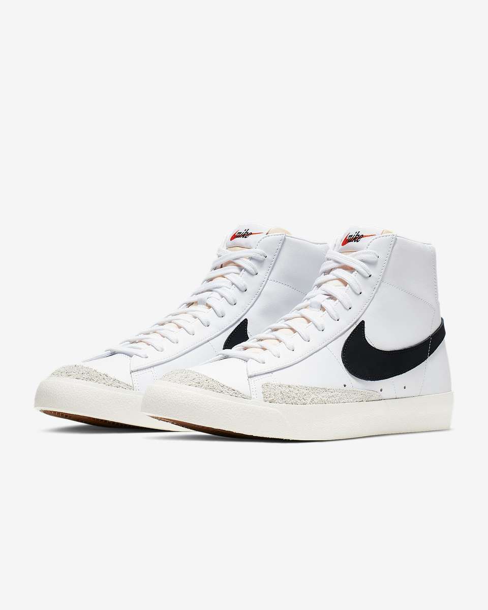 Nike Men`s Blazer Mid '77 Vintage White/ Black BQ6806 100 Size UK 7/9/10 (SA 7/9/10)