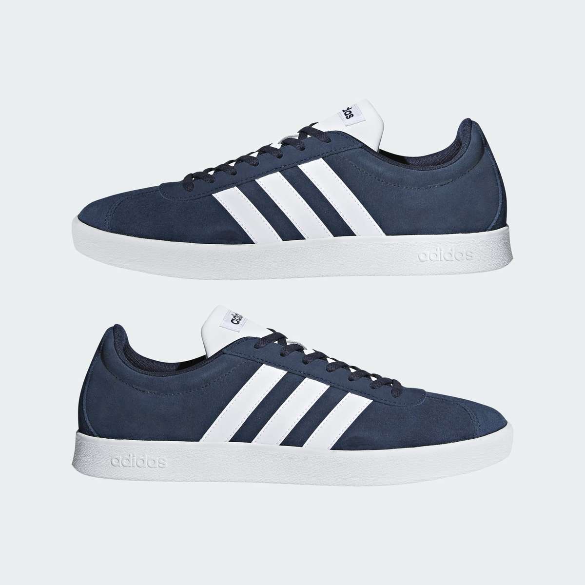 adidas Men`s VL Court 2.0 Collegiate Navy / Cloud White DA9854 Size UK 11 (SA 11)