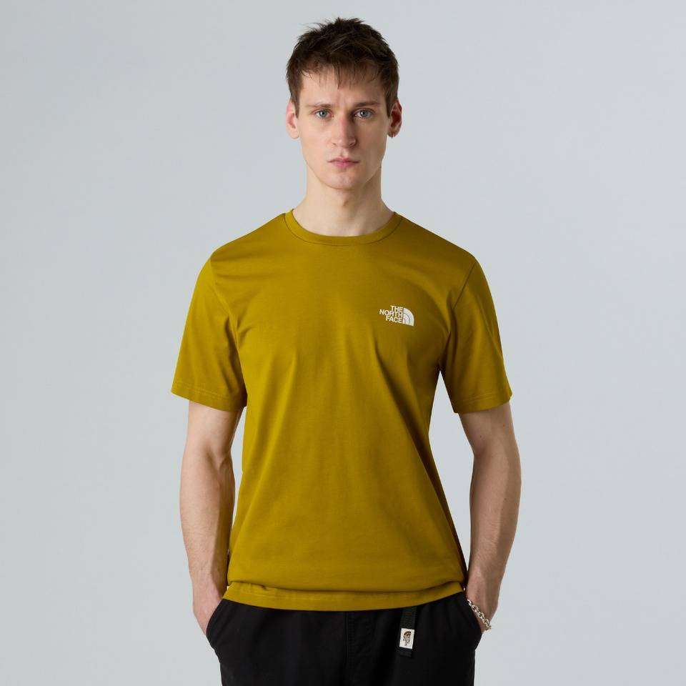 The North Face SIMPLE DOME Tee Shirt Deep Dijon NF0A87NG