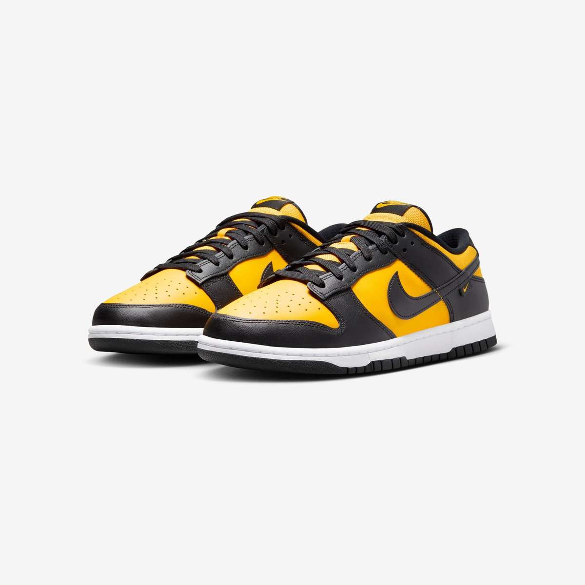 Nike Men`s DUNK LOW Black/ White/ University Gold FZ4618 001 Size UK 12 (SA 12)