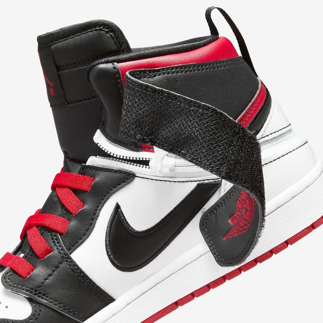 Nike Men's Air Jordan 1 Flyease Hi Black/ Gym Red/ White CQ3835 106 Size UK 8 (SA 8)