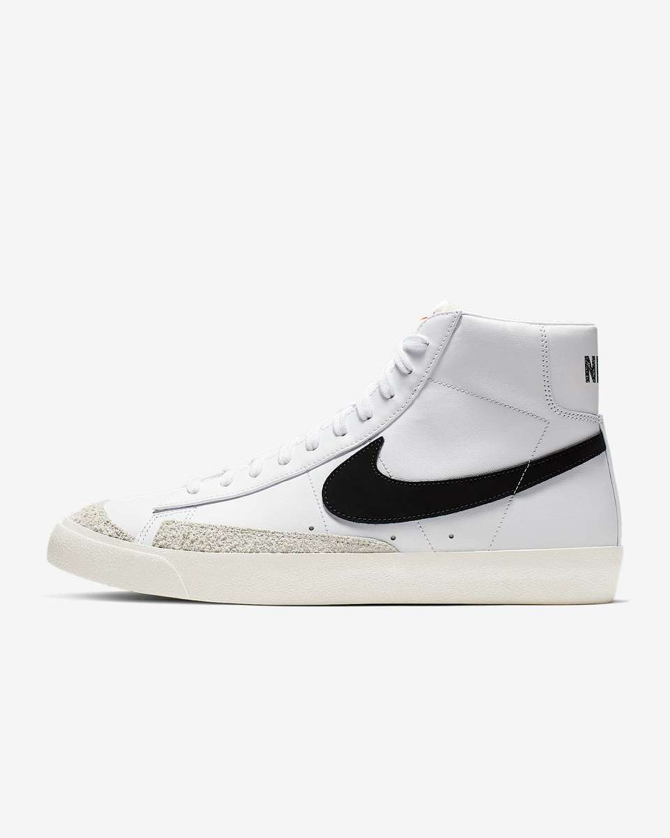 Nike Men`s Blazer Mid '77 Vintage White/ Black BQ6806 100 Size UK 7/9/10 (SA 7/9/10)