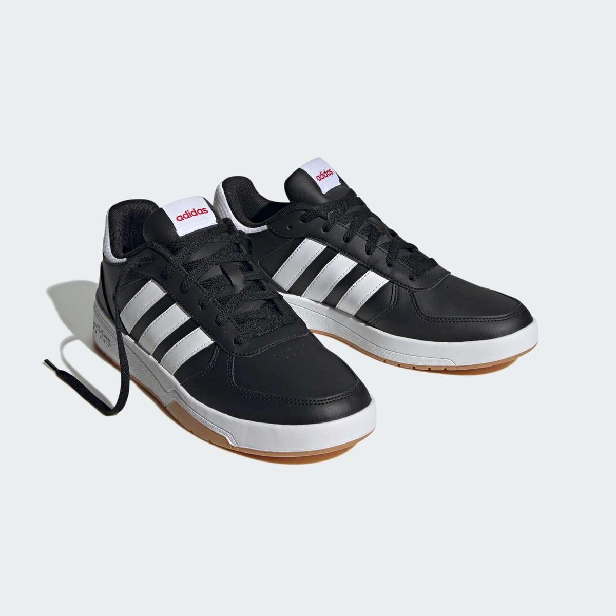 adidas Men`s Courtbeat Sneakers Core Black / Cloud White / Better Scarlet HQ1763 Size UK 11 (SA 11)
