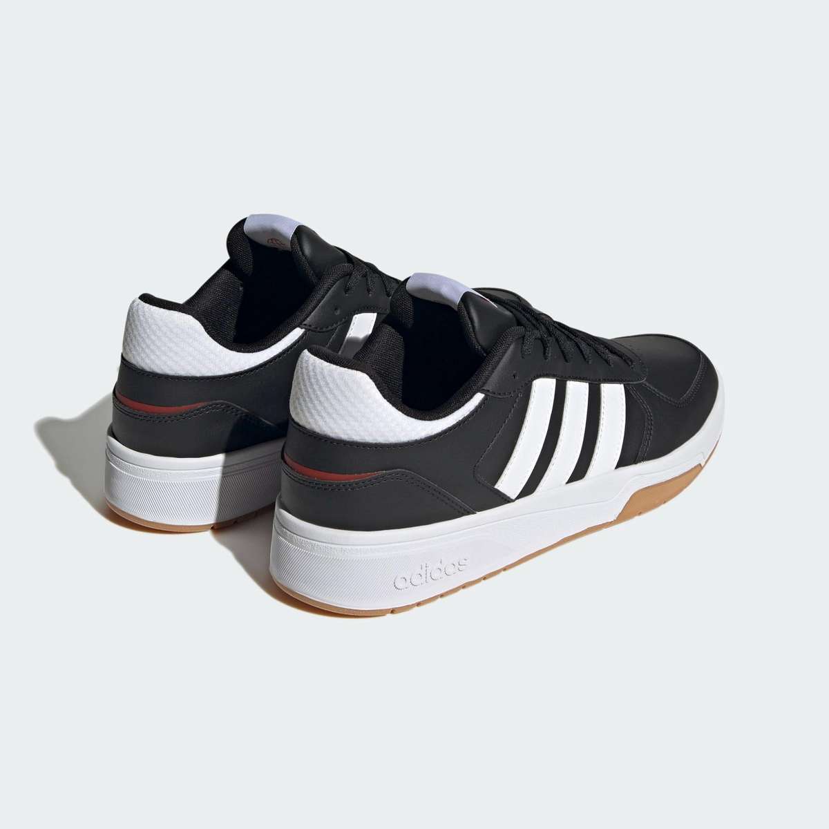 adidas Men`s Courtbeat Sneakers Core Black / Cloud White / Better Scarlet HQ1763 Size UK 11 (SA 11)