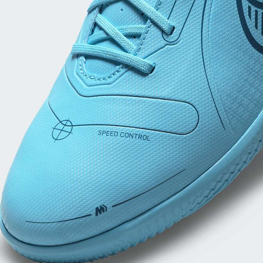 Nike Men`s Vapor 14 Club Indoor Chlorine Blue/ Laser Orange DJ2906 484 Size UK 7.5 (SA 7.5)