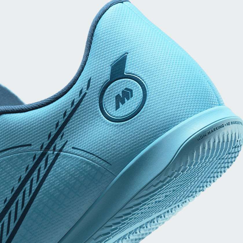 Nike Men`s Vapor 14 Club Indoor Chlorine Blue/ Laser Orange DJ2906 484 Size UK 7.5 (SA 7.5)