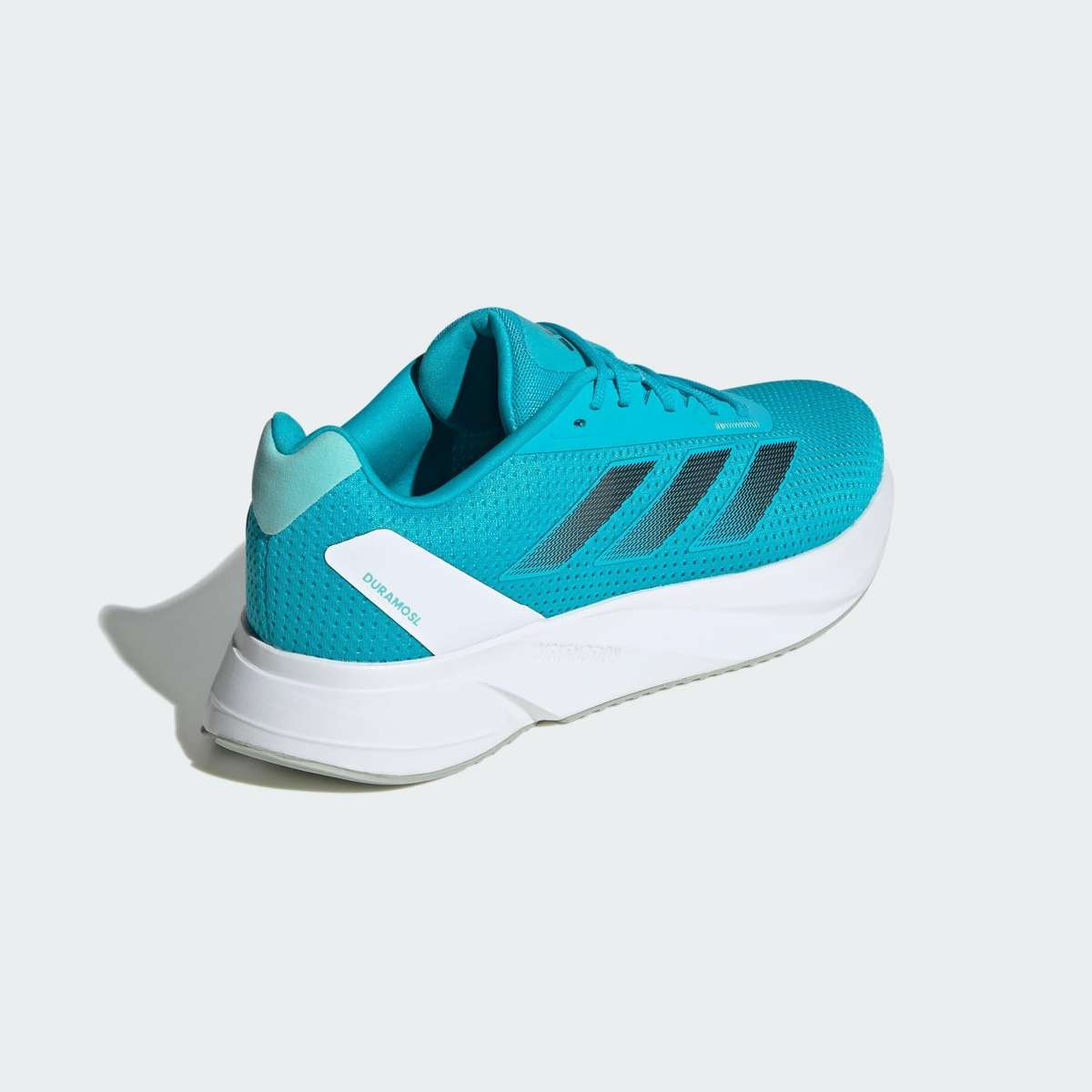 adidas Men`s DURAMO SL Lucid Cyan/ Black Blue Met/ Cloud White IE7256 Size UK 11 (SA 11)