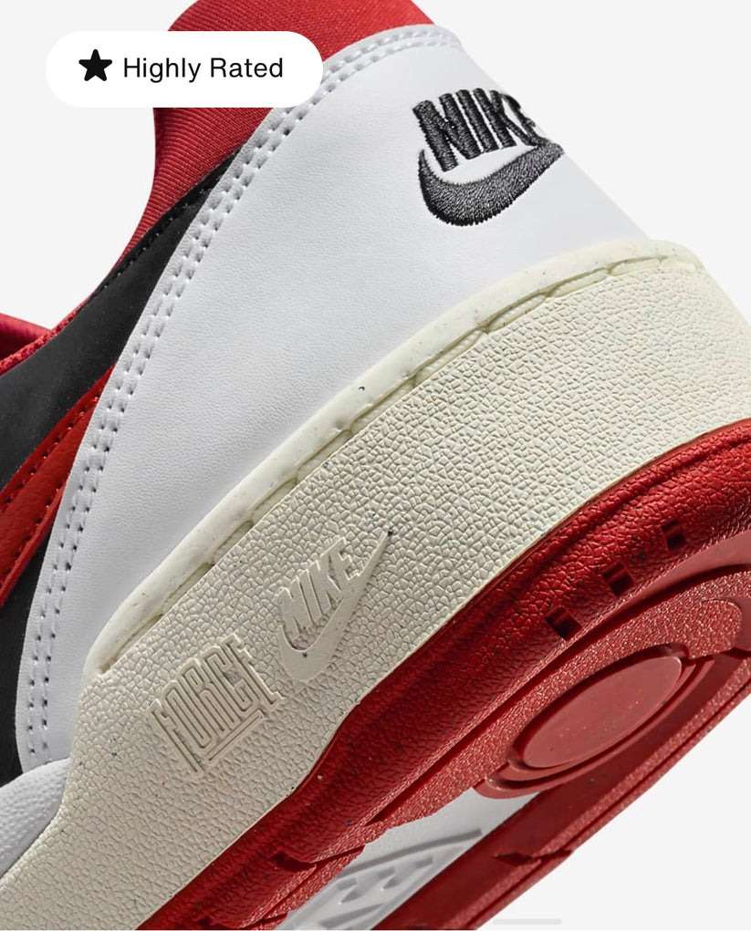 Nike Men's FULL FORCE LOW White/ Mystic Red FB1362 102 Size UK 9 (SA 9)