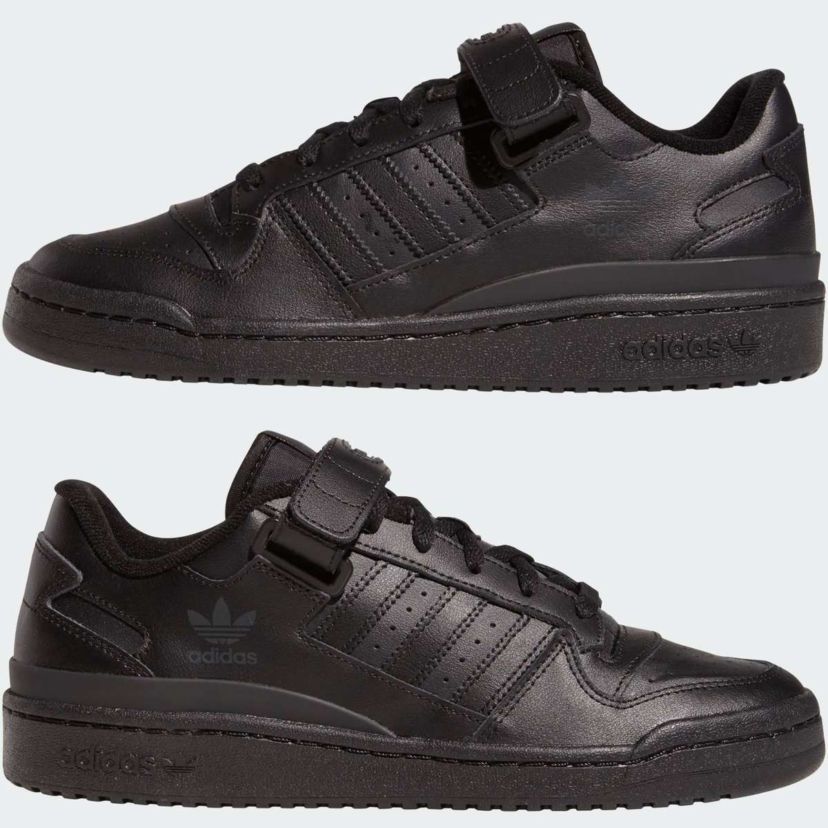 adidas Men`s FORUM LOW Leather Upper Black GV9766