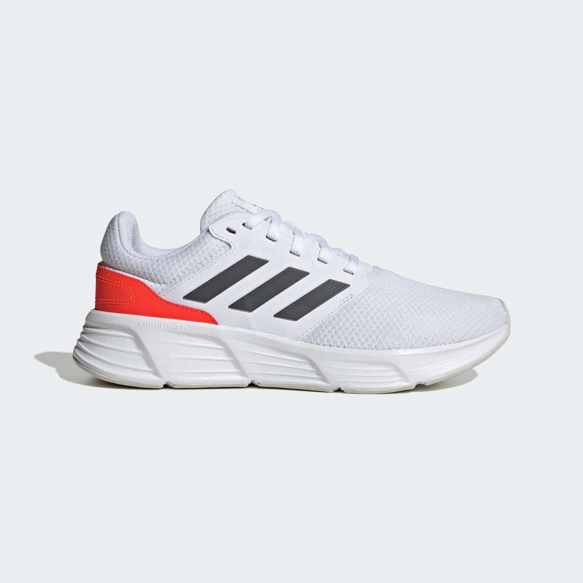 adidas Men`s Galaxy 6 Cloud White / Grey Five / Solar Red HP2419 Size UK 10/11 (SA 10/11)