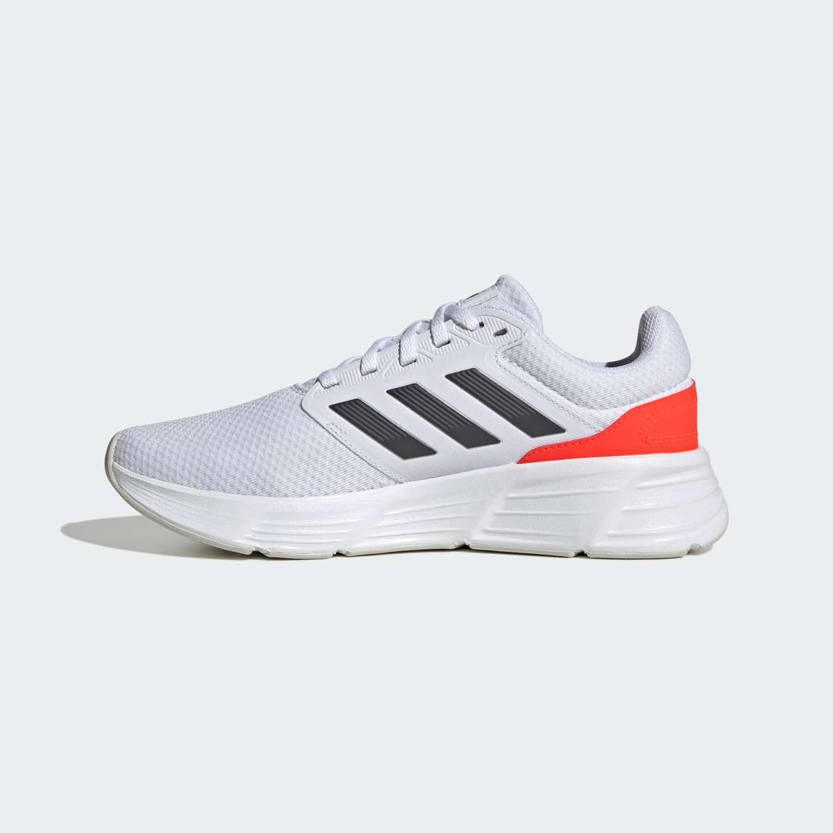 adidas Men`s Galaxy 6 Cloud White / Grey Five / Solar Red HP2419 Size UK 10/11 (SA 10/11)