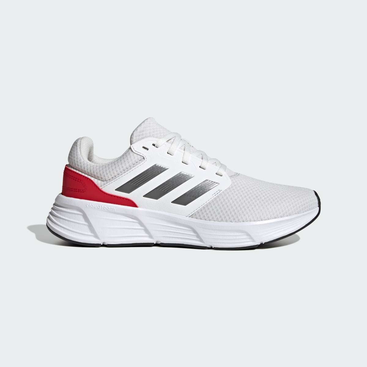 adidas Men`s Galaxy 6 Crystal White / Night Metallic / Scarlet IE1975 Size UK 10/11 (SA 10/11)