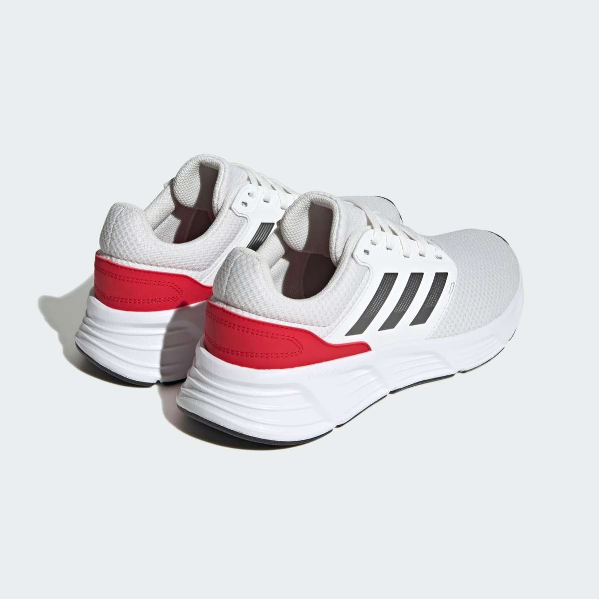 adidas Men`s Galaxy 6 Crystal White / Night Metallic / Scarlet IE1975 Size UK 10/11 (SA 10/11)