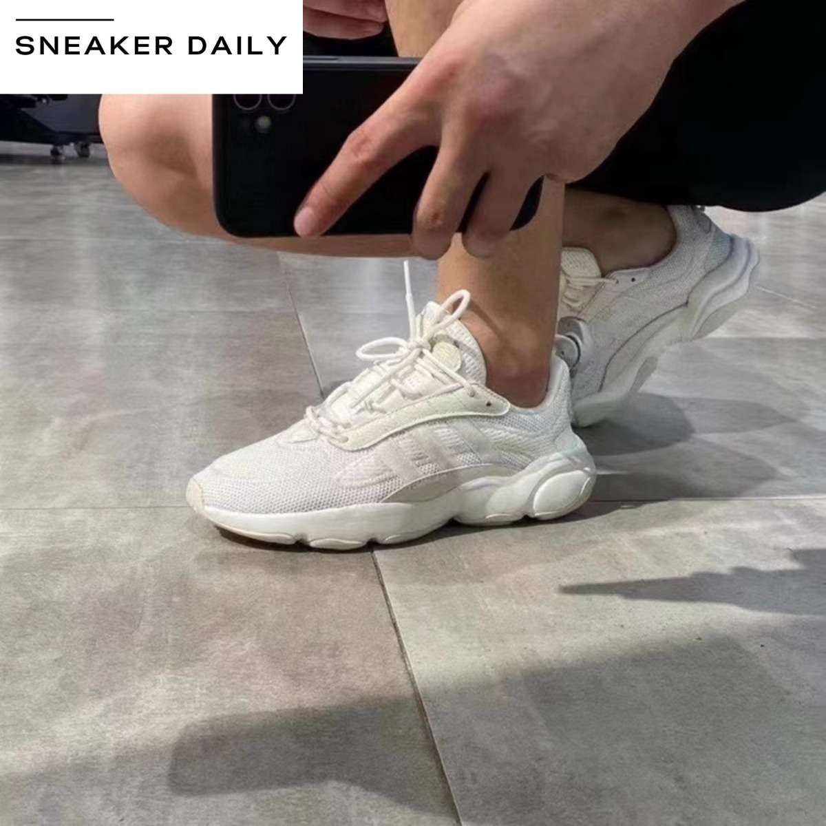 adidas Men`s HAIWEE Off White/ Low White EG0542 Size UK 10.5 (SA 10.5)