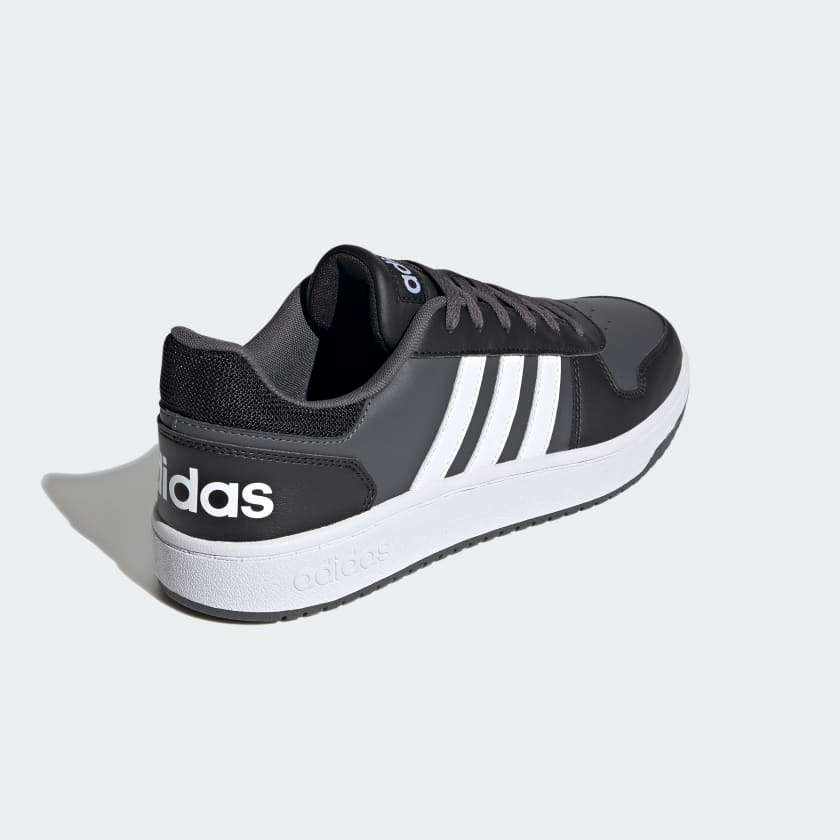 adidas Men`s HOOPS 2.0 Core Black/ Cloud White/ Grey Six FY8626 Size UK 7 (SA 7)