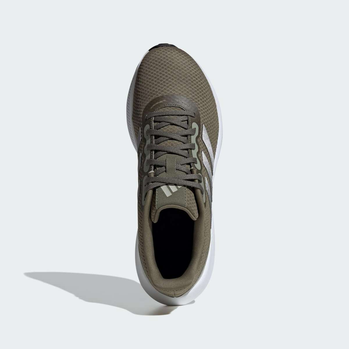 adidas Men`s Runfalcon 3.0 Olive Strata/ Silver Metallic/ Putty Grey IE0737 Size UK 10.5 (SA 10.5)