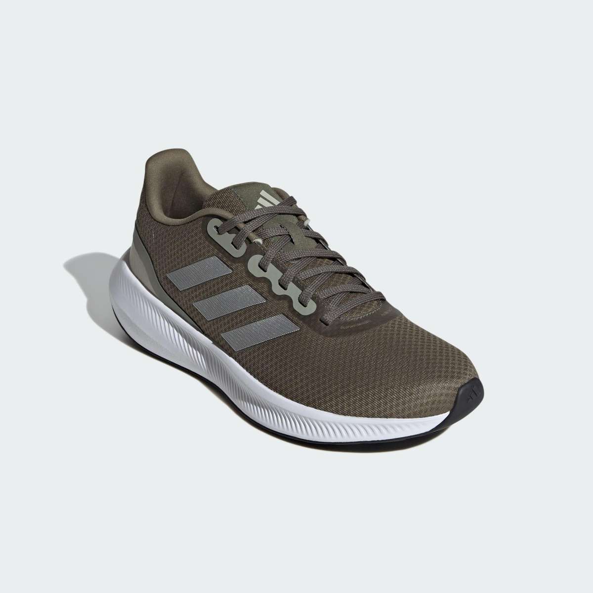adidas Men`s Runfalcon 3.0 Olive Strata/ Silver Metallic/ Putty Grey IE0737 Size UK 10.5 (SA 10.5)