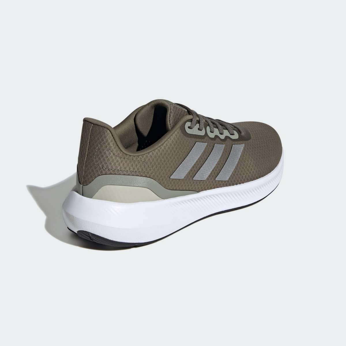 adidas Men`s Runfalcon 3.0 Olive Strata/ Silver Metallic/ Putty Grey IE0737 Size UK 10.5 (SA 10.5)