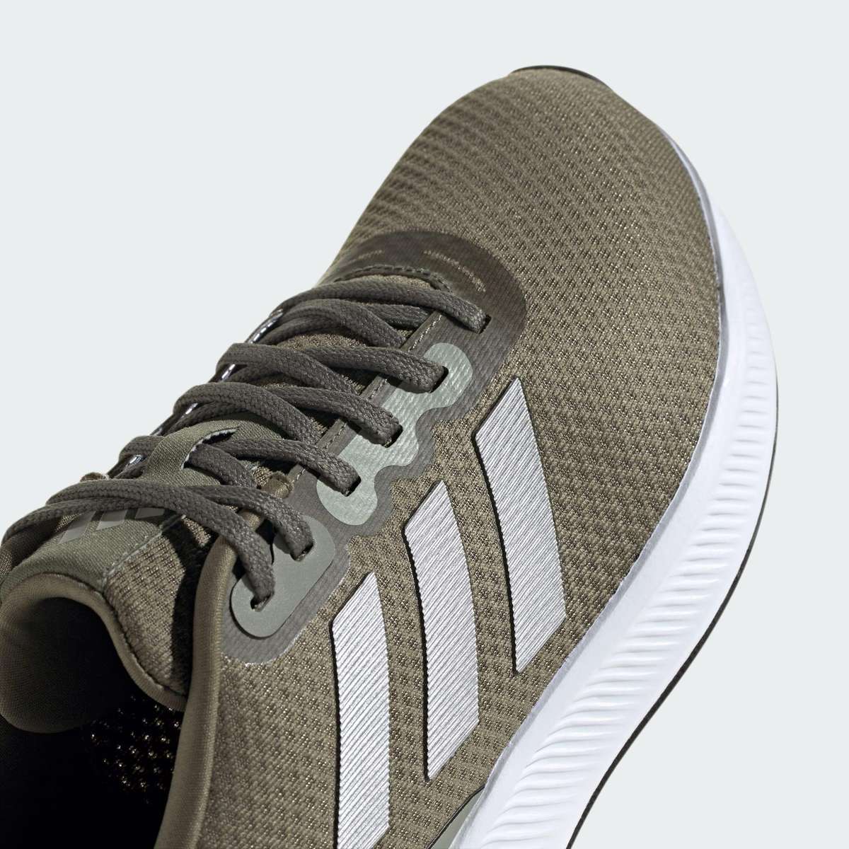 adidas Men`s Runfalcon 3.0 Olive Strata/ Silver Metallic/ Putty Grey IE0737 Size UK 10.5 (SA 10.5)