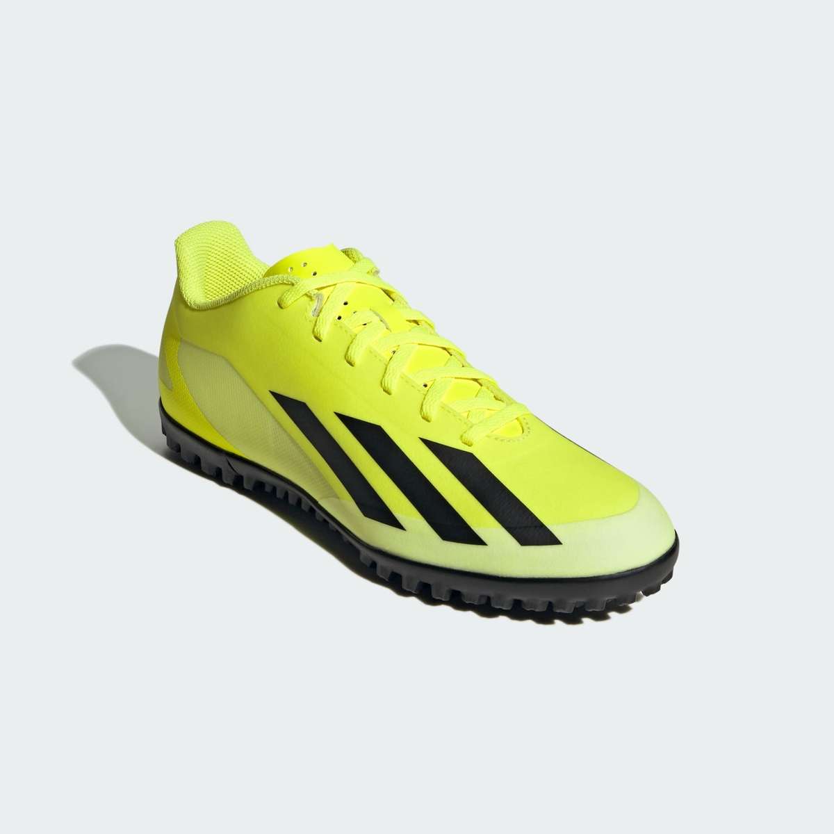 adidas Men's X Crazyfast Club Turf Boots Solar Yellow 2/ Core Black IF0723 Size UK 8 (SA 8)