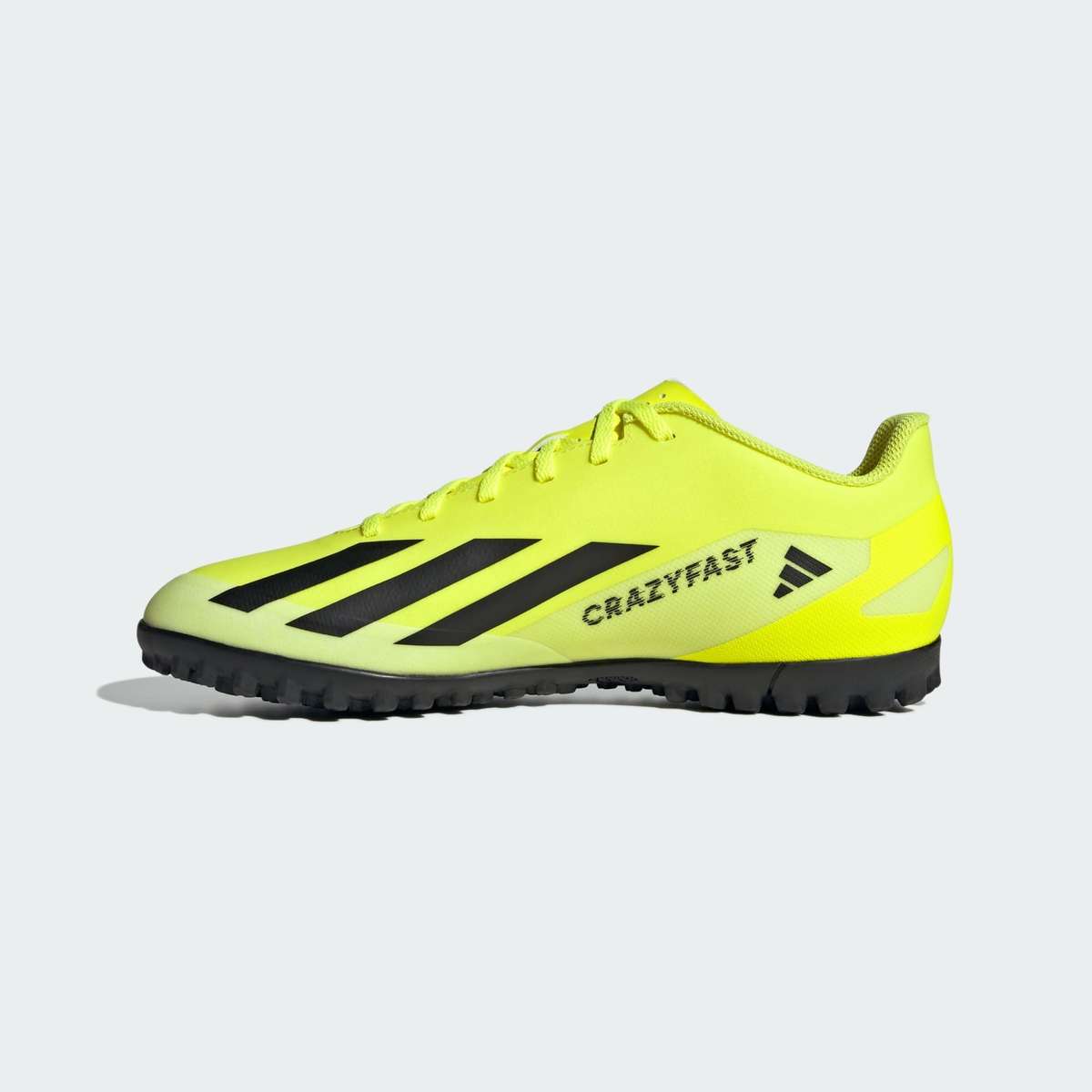 adidas Men's X Crazyfast Club Turf Boots Solar Yellow 2/ Core Black IF0723 Size UK 8 (SA 8)