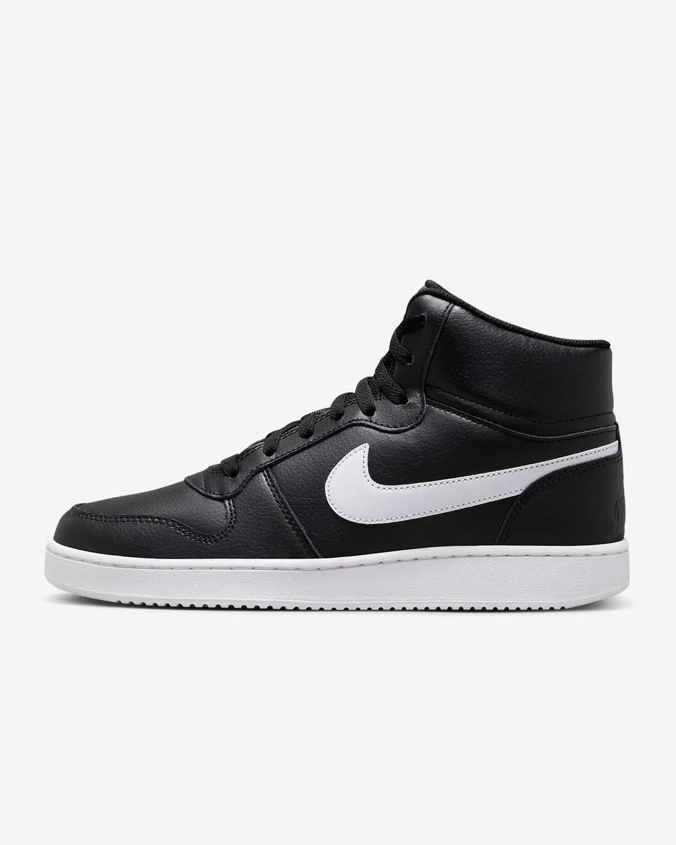 Nike Men`s Ebernon Mid Black / White AQ1773 002 Size UK 8 (SA 8)