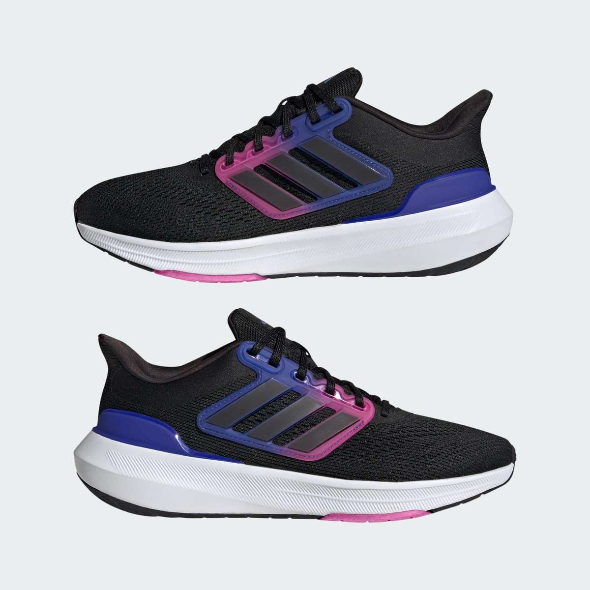 adidas Men`s Ultrabounce Core Black/ Core Black/ Lucid Blue HQ1476 Size UK 11 (SA 11)