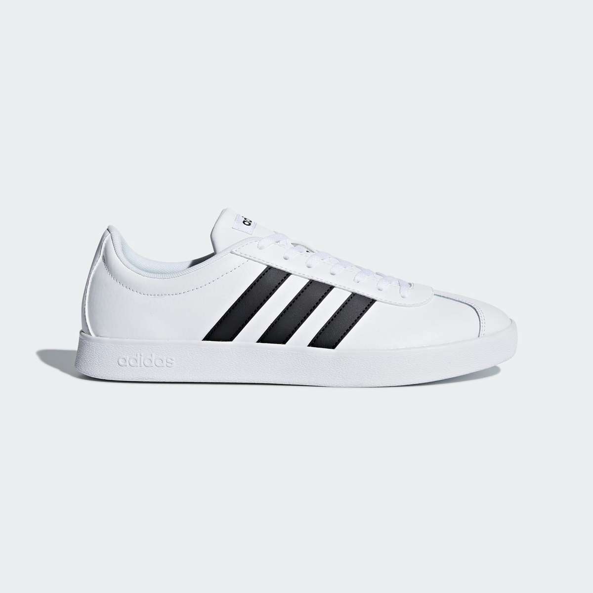 adidas Men`s VL Court 2.0 Cloud White / Core Black DA9868 Size UK 11 (SA 11)