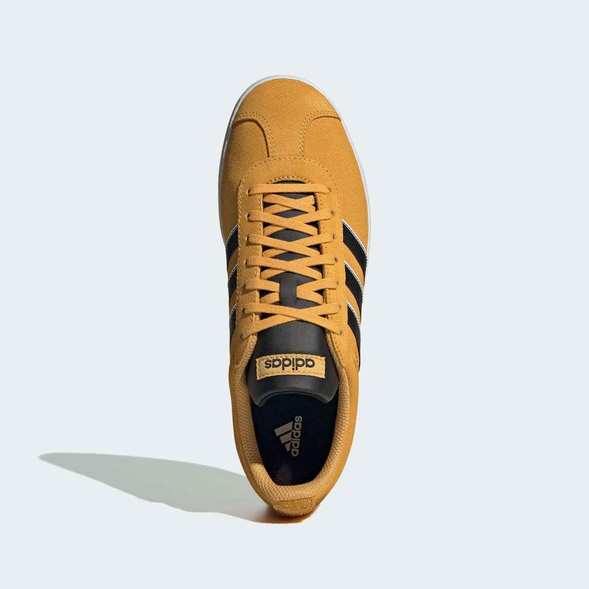 adidas Men`s VL Court 2.0 Preloved Yellow/ Core Black IF7554 Size UK 10 (SA 10)