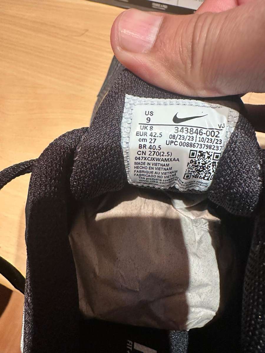 Nike Men`s Air Max Torch 4 Anthracite/ Silver 343846 002 Size UK 8 (SA 8)