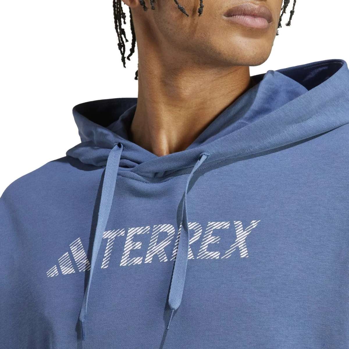 Adidas Terrex Large Logo Hoodie Gender Neutral Wonder Steel Size Large