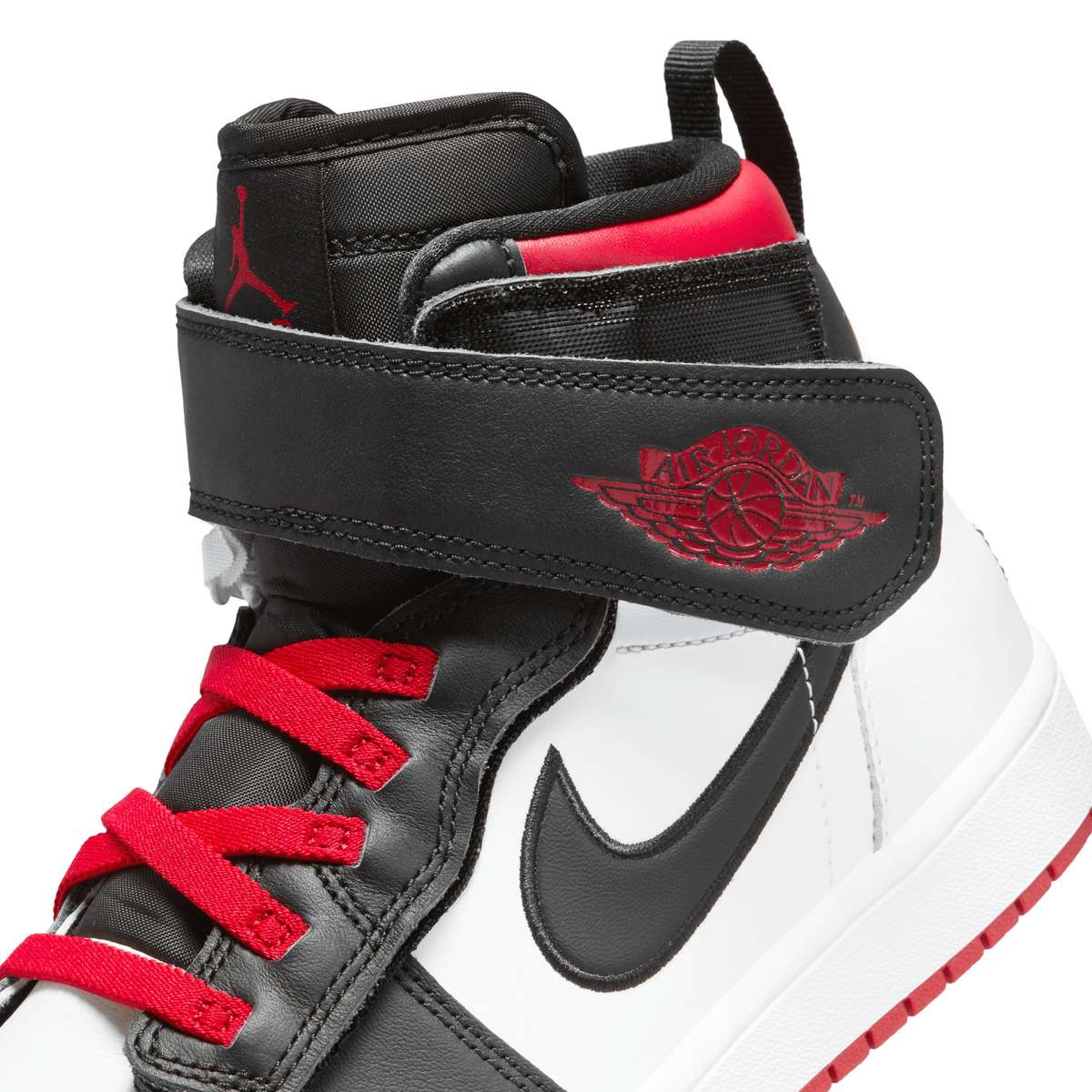 Nike Men's Air Jordan 1 Flyease Hi Black/ Gym Red/ White CQ3835 106 Size UK 8 (SA 8)