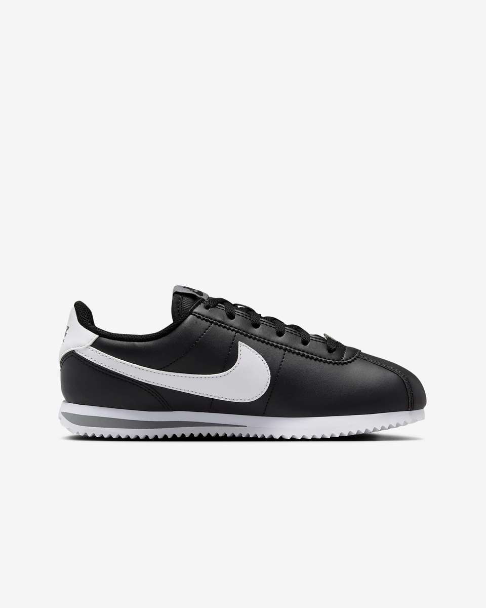 Nike kids UNISEX CORTEZ Black/ White  - Size UK 4