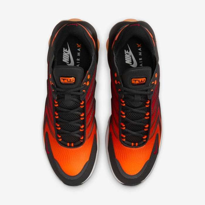 Nike Men`s Air Max TW SE Black/Total Orange/Summit White FJ2590 001 Size UK 9 (SA 9)